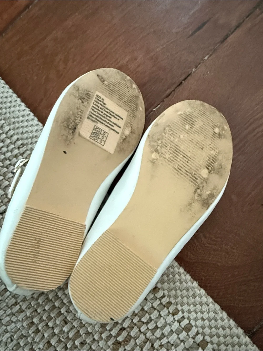 Janie and Jack White Girls' T-Strap Dress Shoes